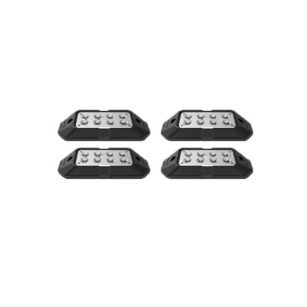 XK052001-4A – XK GLOW Strobe Light Kit, Includes 4 Strobe Light Pods/ Wiring/ Switch Box Solid/ Strobe/ 3 Traffic Gui...
